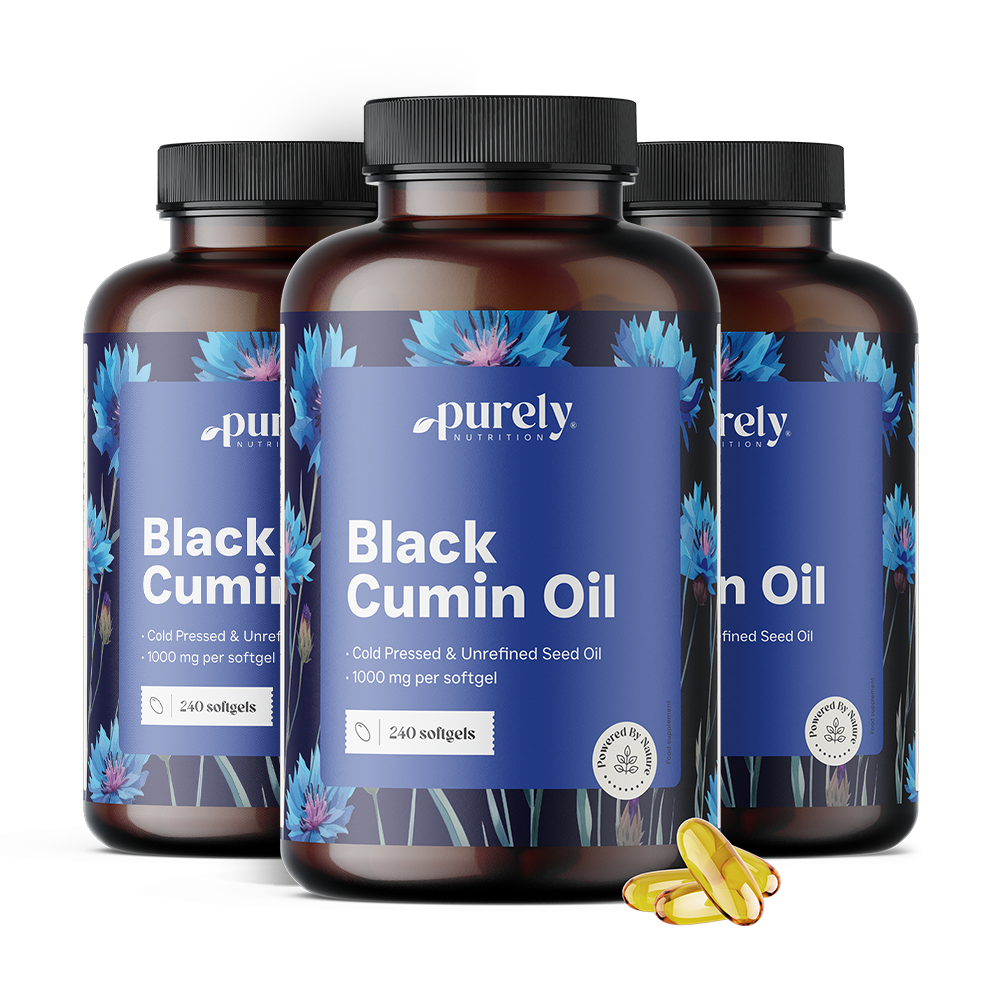 3x Olje črne kumine 1000 mg, skupaj 720 mehkih kapsul