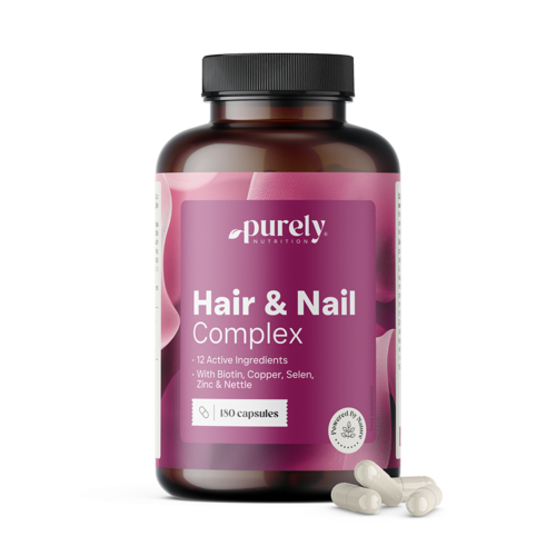 Hair & Nail Complex – vitamini in minerali za lase in nohte, 180 kapsul