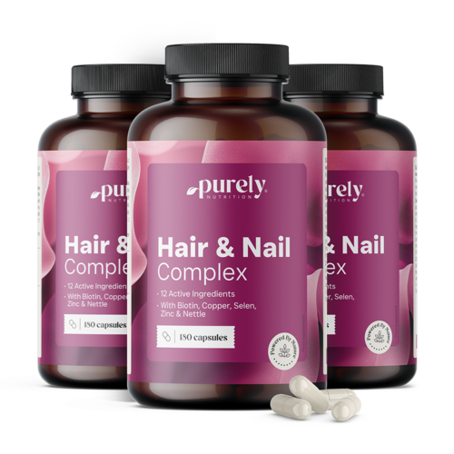 3x Hair & Nail Complex – vitamini in minerali za lase in nohte, skupaj 540 kapsul